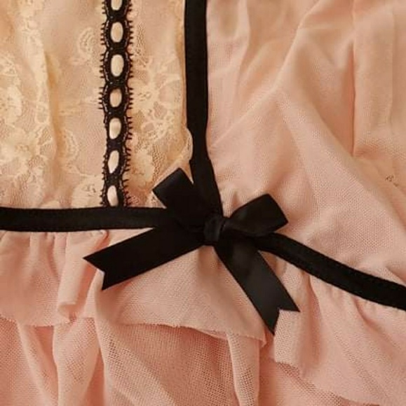 ✔SOLD on Ⓜ✔Pink Lace Padded Sexy Babydoll - Picture 6 of 7